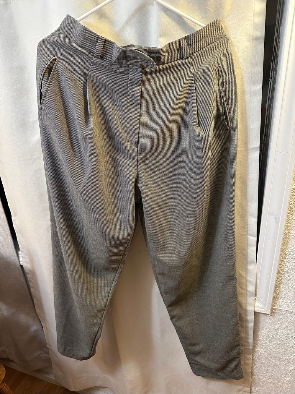Saks Fifth Avenue Gray Pleated Trousers